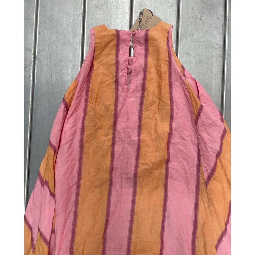 Devotion Twins Oversize Flowy Maxi Dress Womens One Size Pink Orange Boho NWT - Picture 10 of 11
